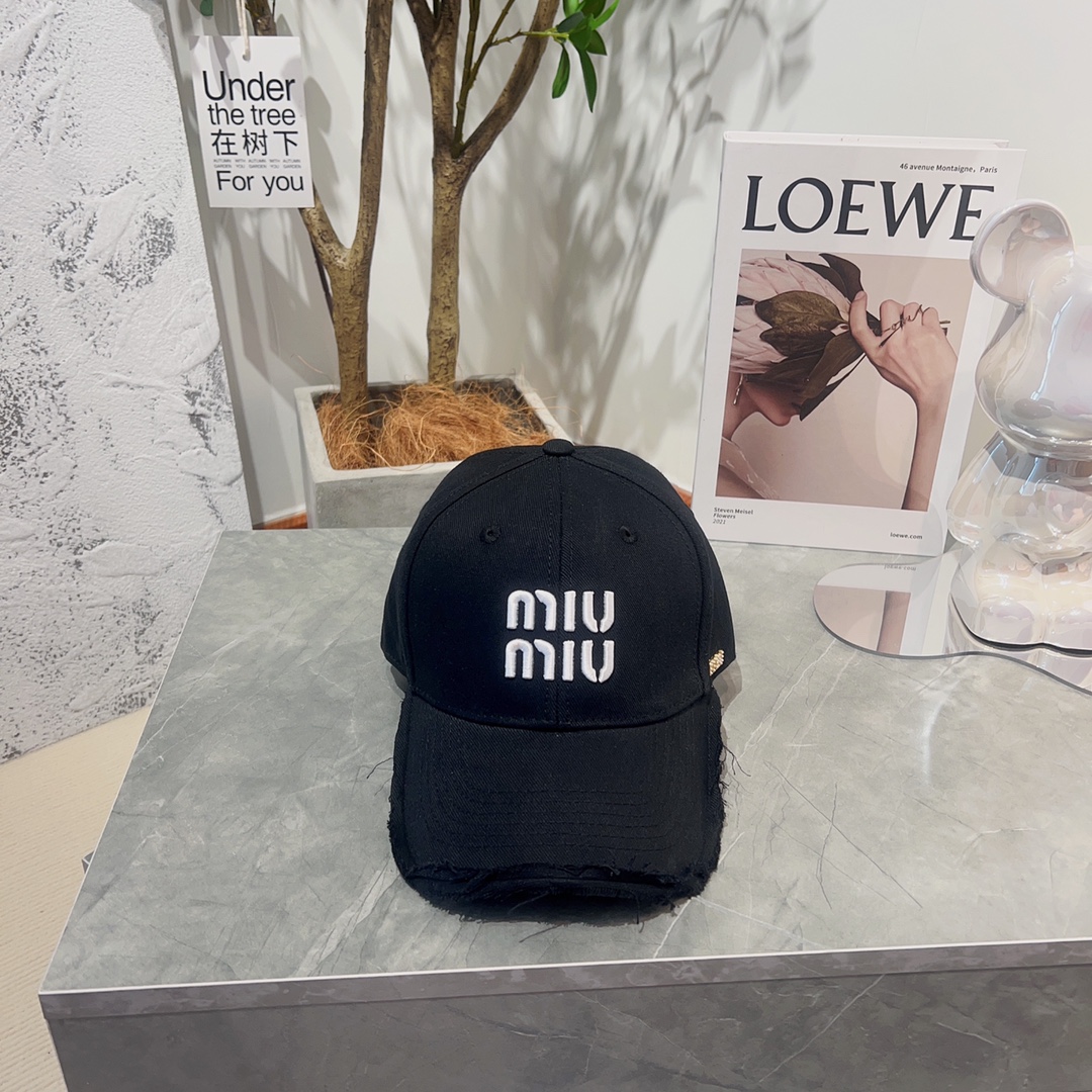 [TOP] Miu Miu Baseball Cap - 2 Colour