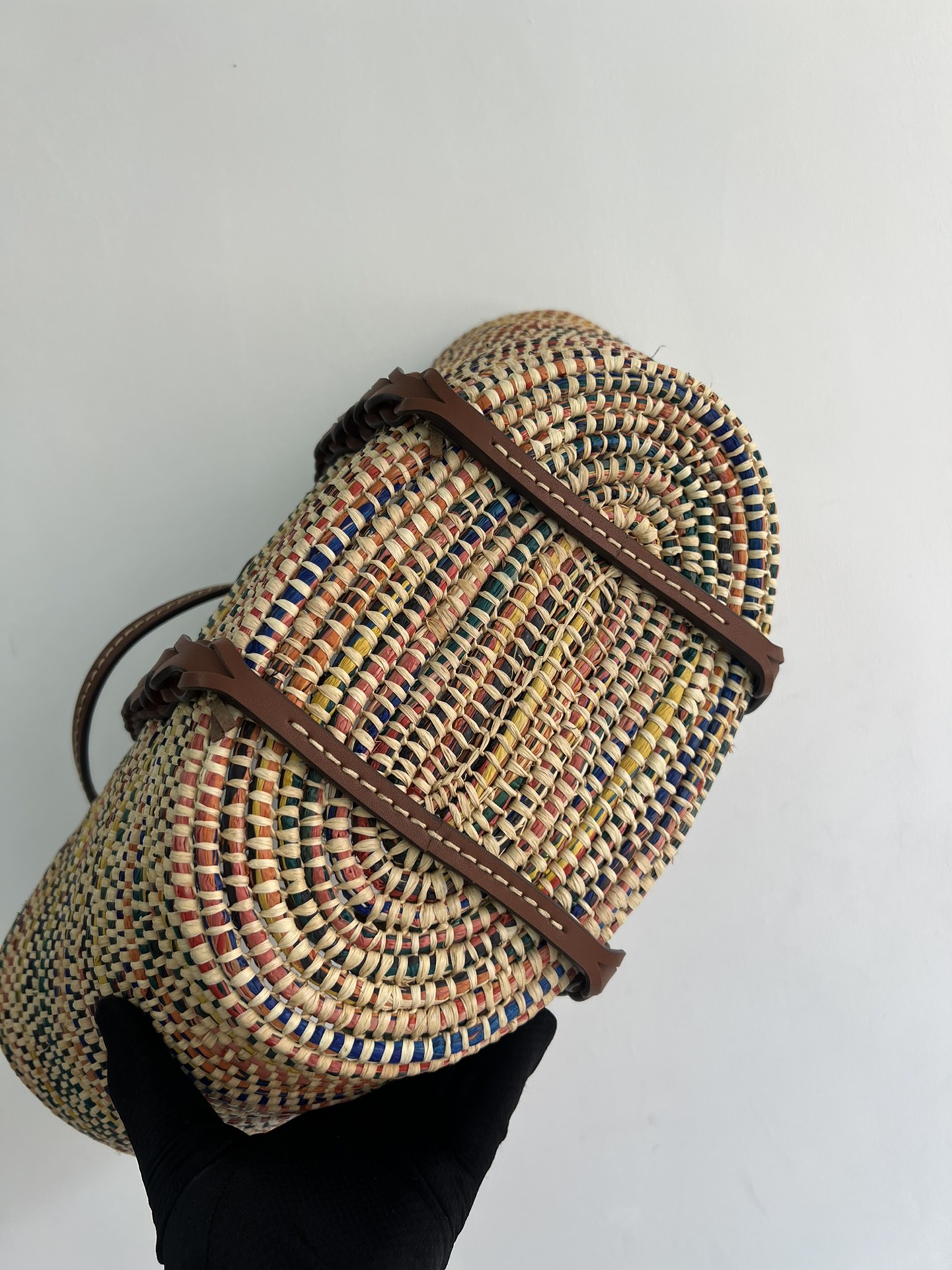 [TOP] PRADA Paglia Vitello Woven Braided Basket Tote Bag 25×25×16 cm - 2 Colors