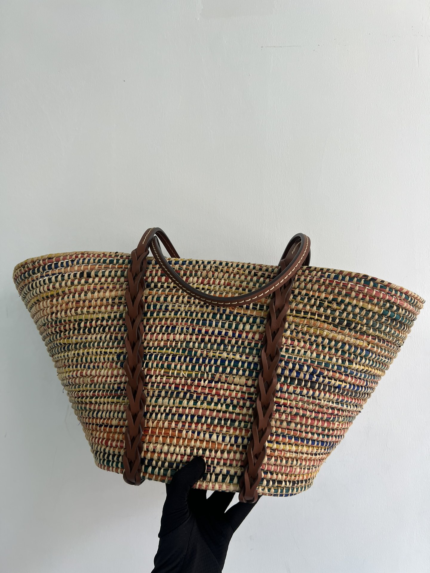 [TOP] PRADA Paglia Vitello Woven Braided Basket Tote Bag 25×25×16 cm - 2 Colors