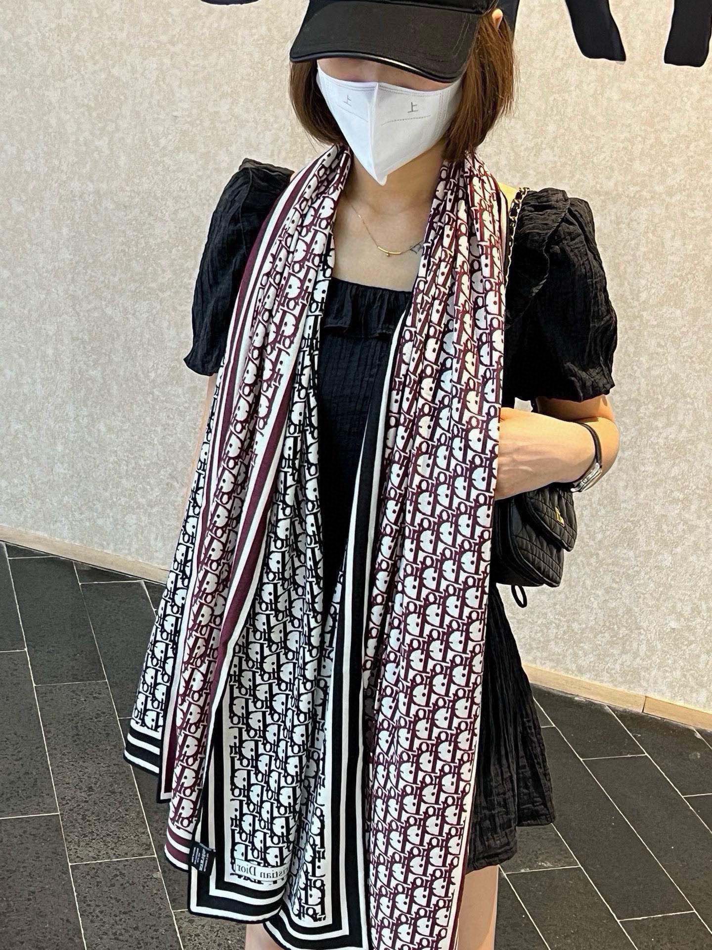 [TOP] Christian Dior Cashmere Scarf 65x180cm -2 Colors