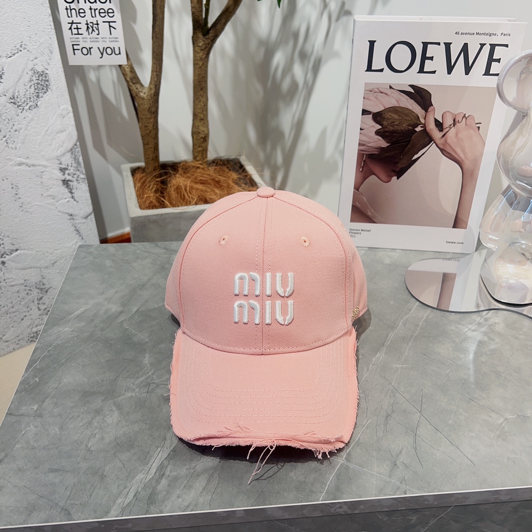 [TOP] Miu Miu Baseball Cap - 2 Colour