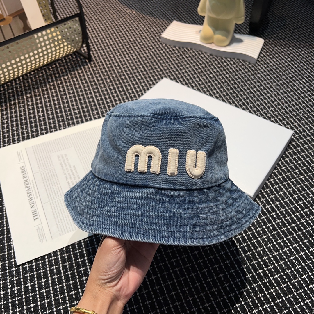 [TOP] Miu Miu Cowboy Fisherman Hat - 3 Colors