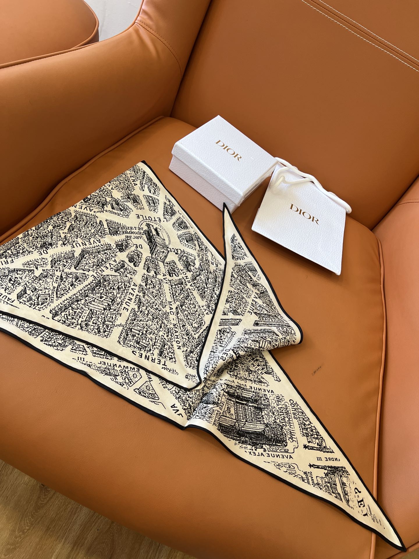 [TOP] Christian Dior Silk Scarf 35x110cm -3 Colors