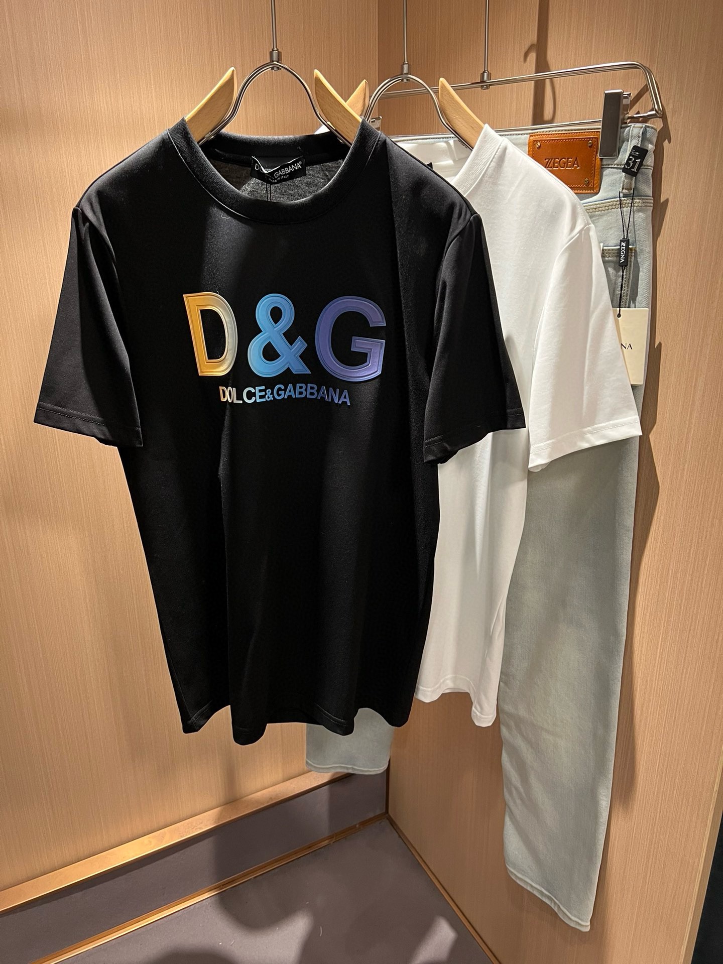 [TOP] Dolce & Gabbana DG Men's T-shirt-2 Colors
