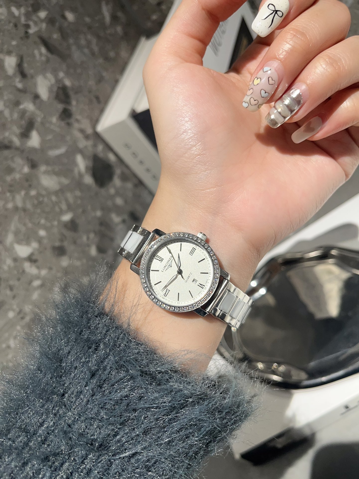 [TOP] LONGINES Watch 30x8mm - Gold / Silver