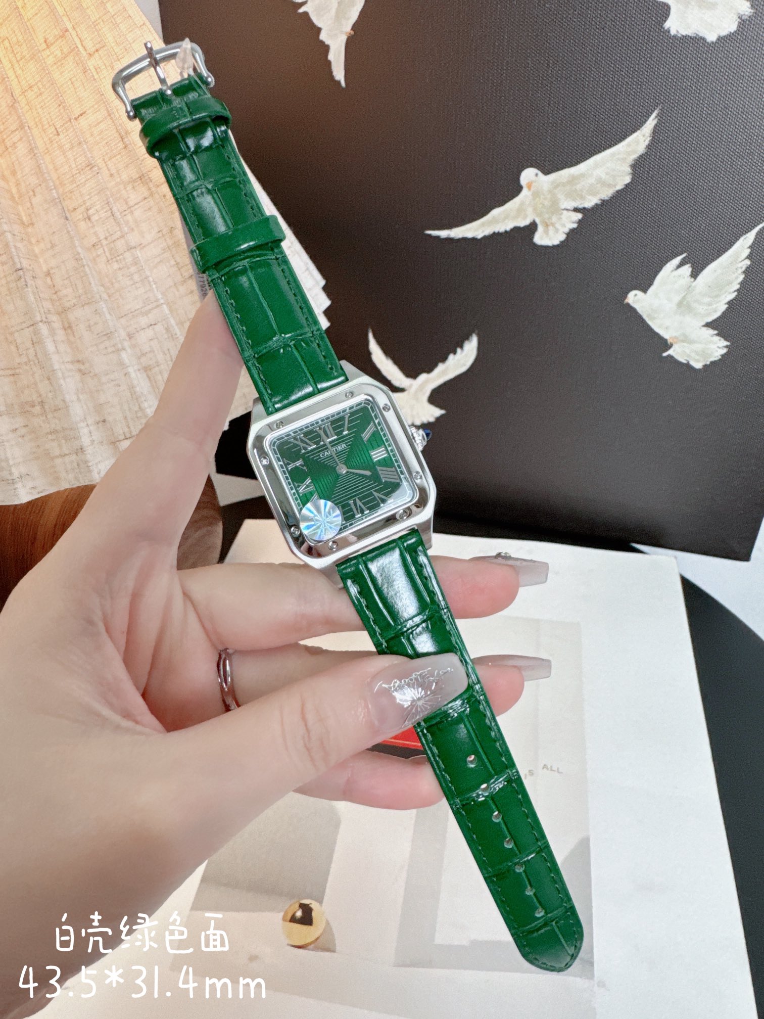 [TOP] Cartier Santos-Dumont Watch 43.5*31.4mm - 5 Color