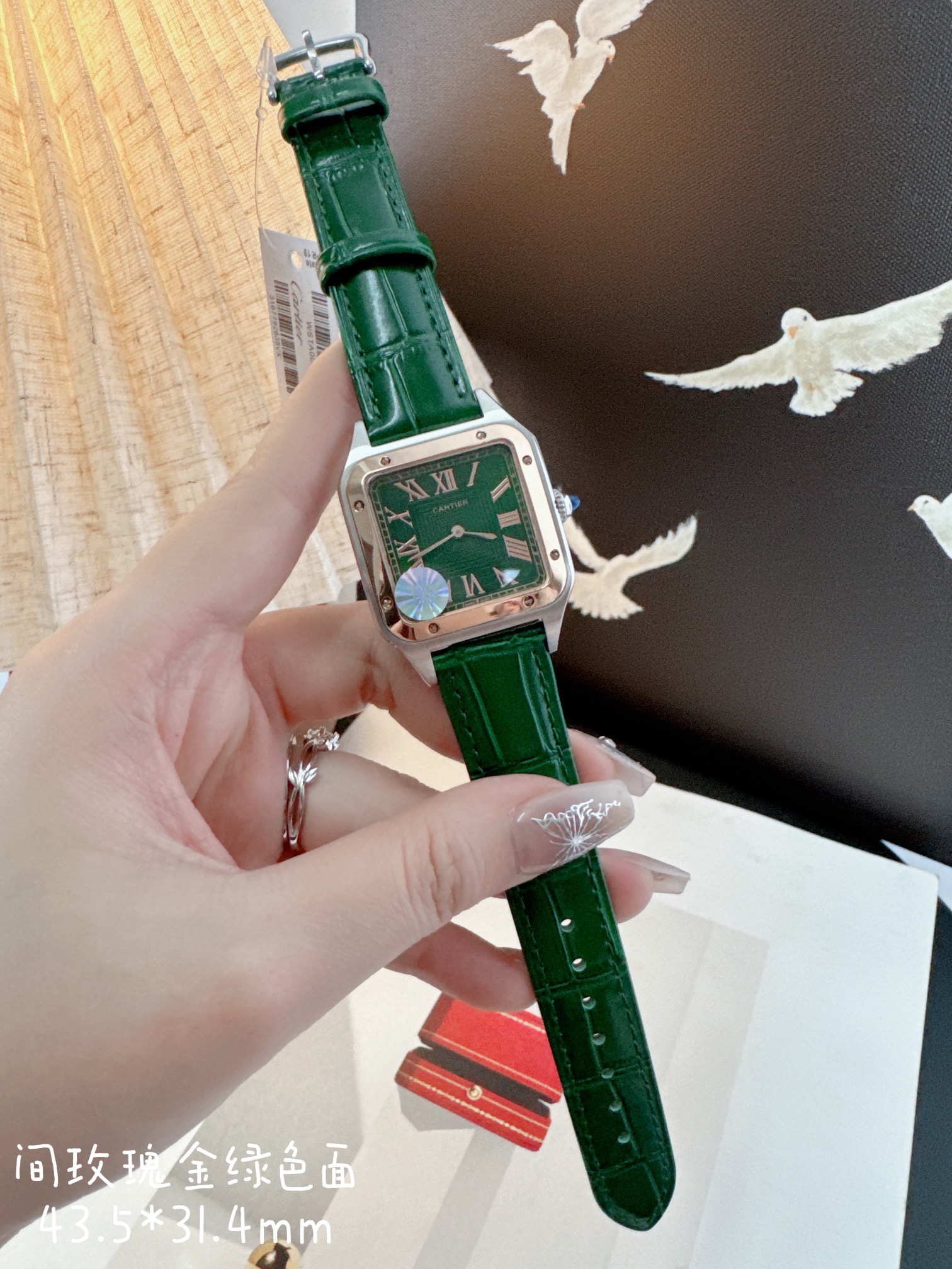 [TOP] Cartier Santos-Dumont Watch 43.5*31.4mm - 5 Color