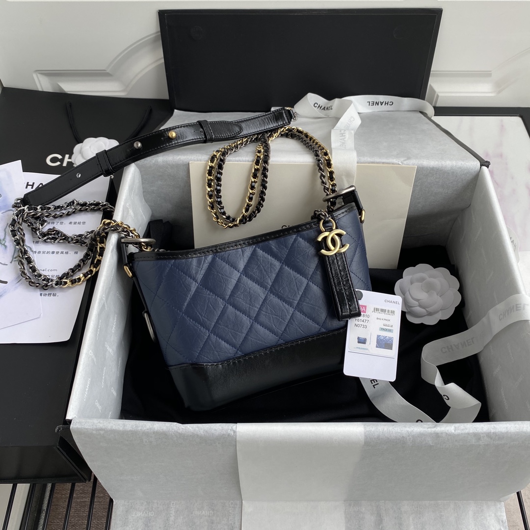[TOP] CHANEL Leather Gabrielle Bags 20cm/25cm/28cm - 4 Color