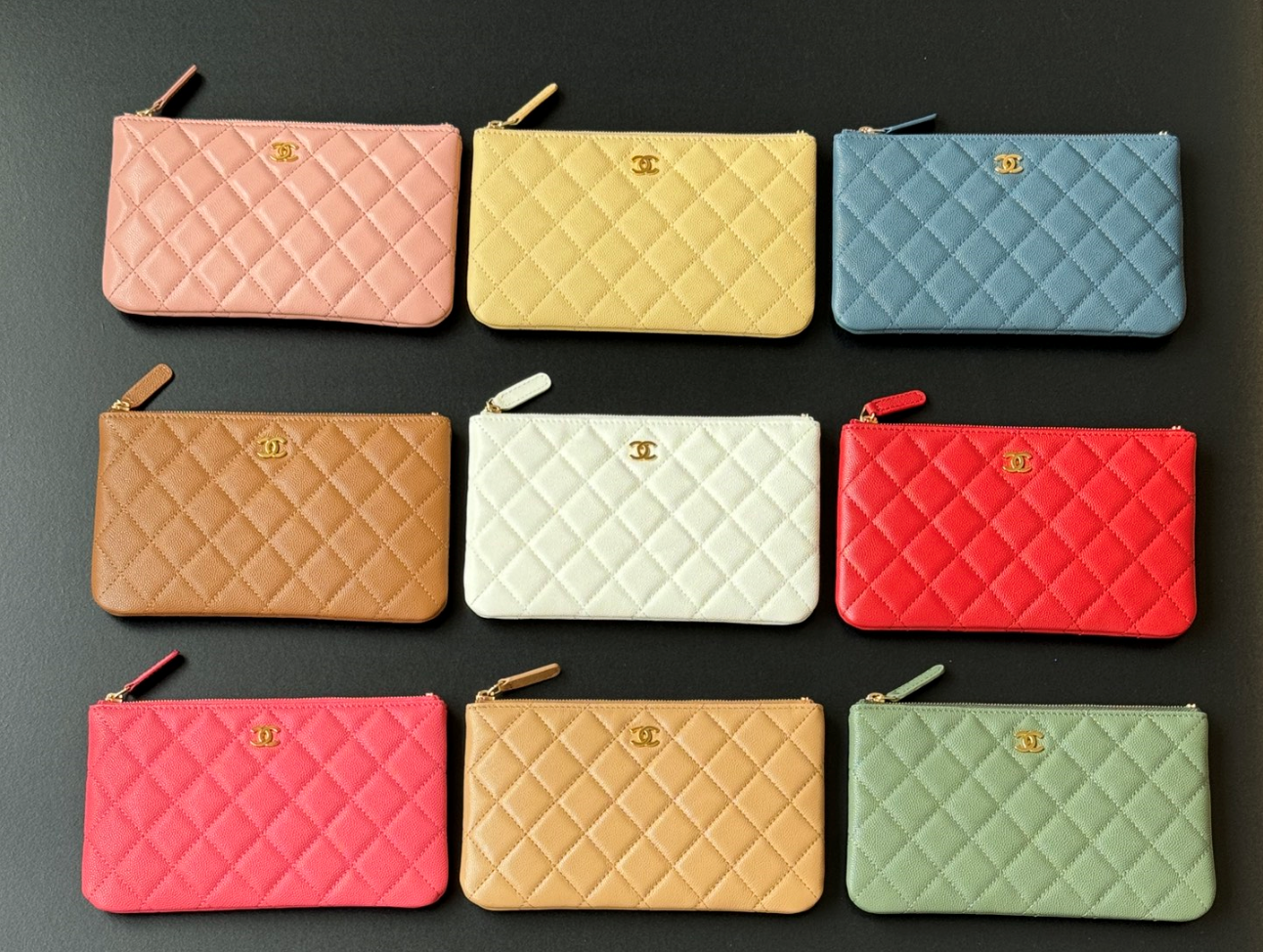 [TOP] CHANEL Lozenge Wallet 20*12.2*1cm - 9 Colour
