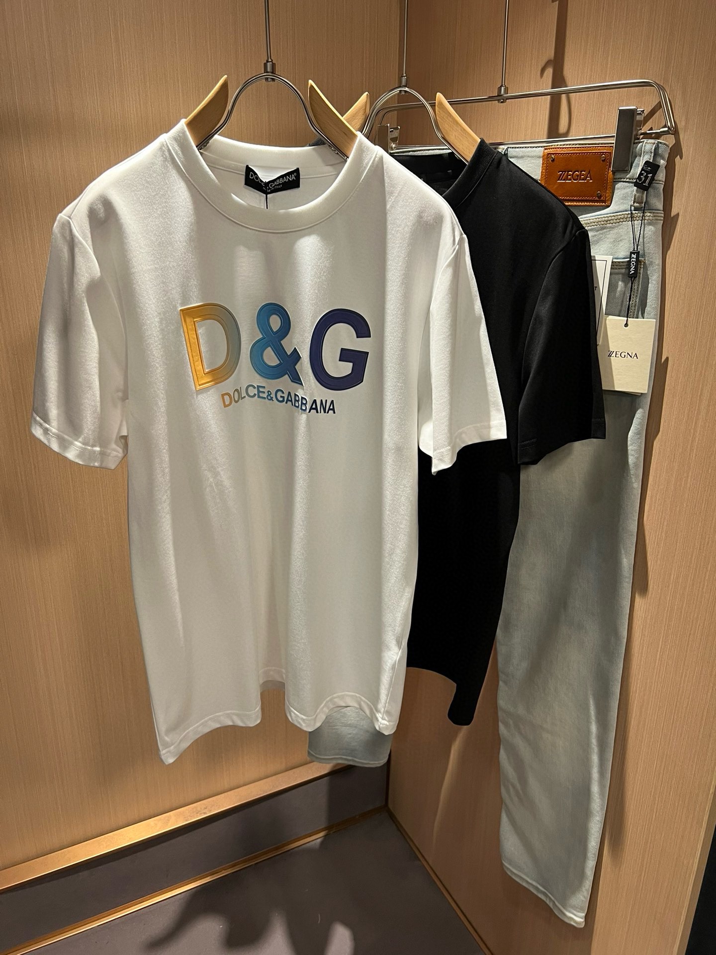 [TOP] Dolce & Gabbana DG Men's T-shirt-2 Colors