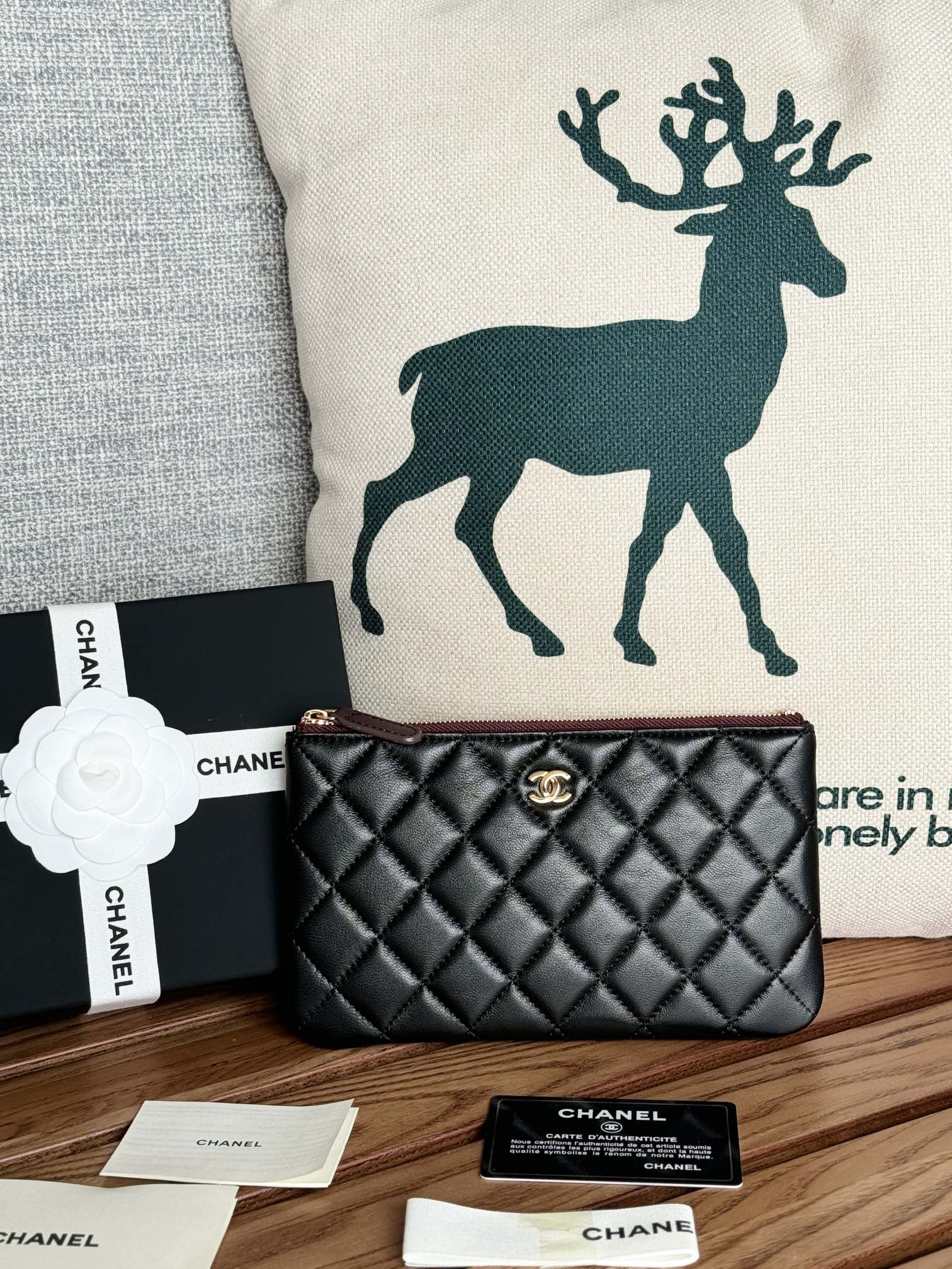 [TOP] CHANEL Lozenge Wallet 20*12.2*1cm