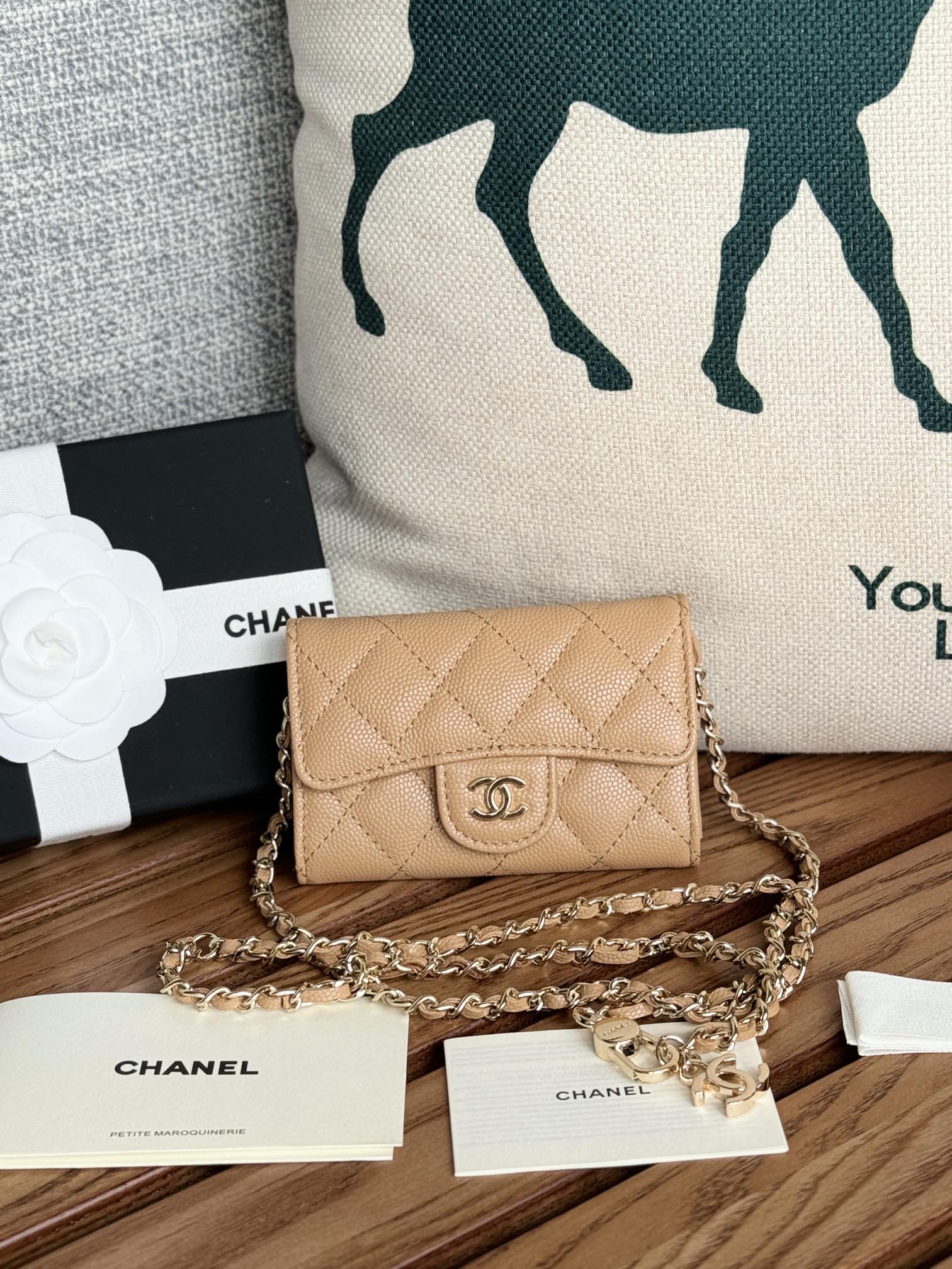 [TOP] CHANEL Caviar And Cowhide Waist Bag 11 ×2 ×7.5cm - 6 Colour