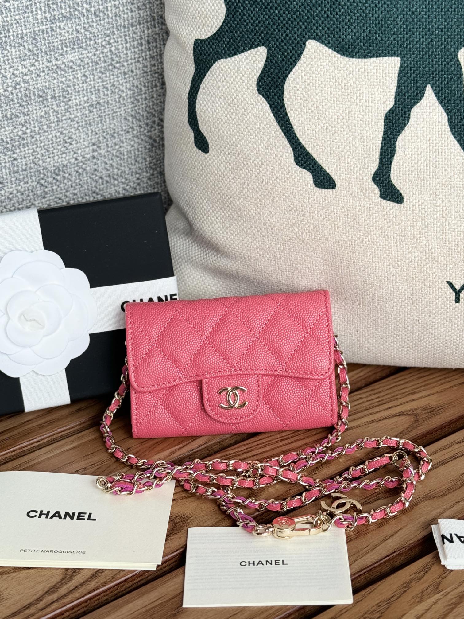 [TOP] CHANEL Caviar And Cowhide Waist Bag 11 ×2 ×7.5cm - 6 Colour