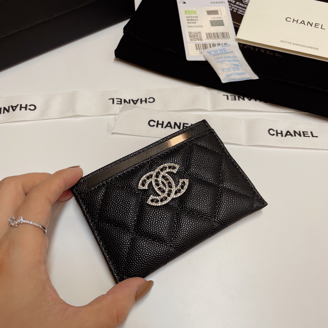 [TOP] CHANEL Pickup Card - Black
