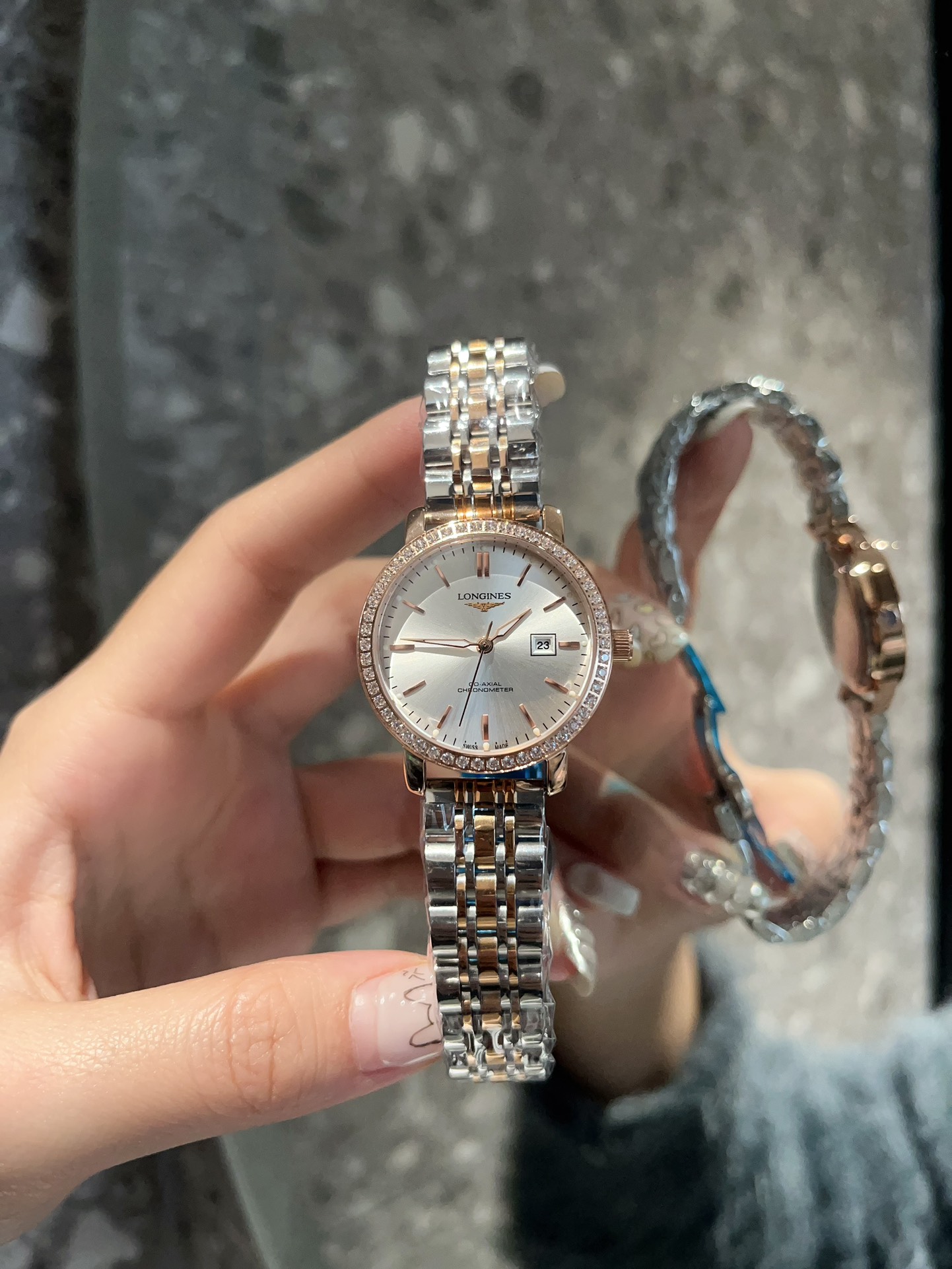 [TOP] LONGINES Watch 30x8mm - Gold / Silver
