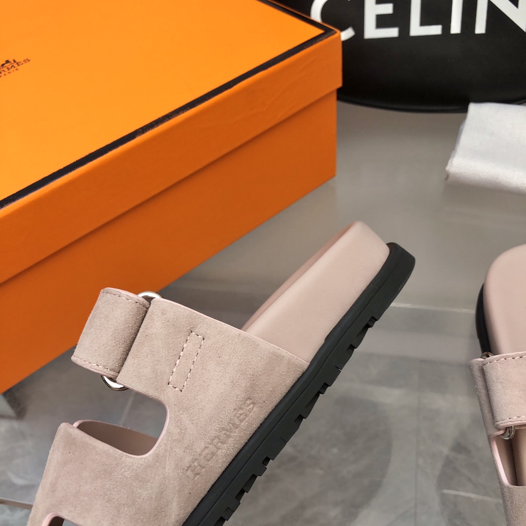 [TOP] HERMES Slides - Gray Pink