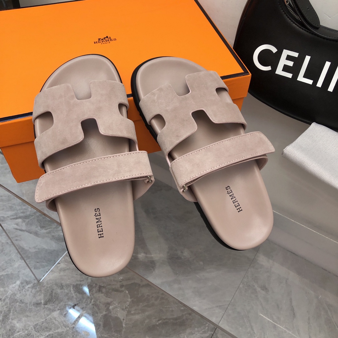 [TOP] HERMES Slides - Gray Pink