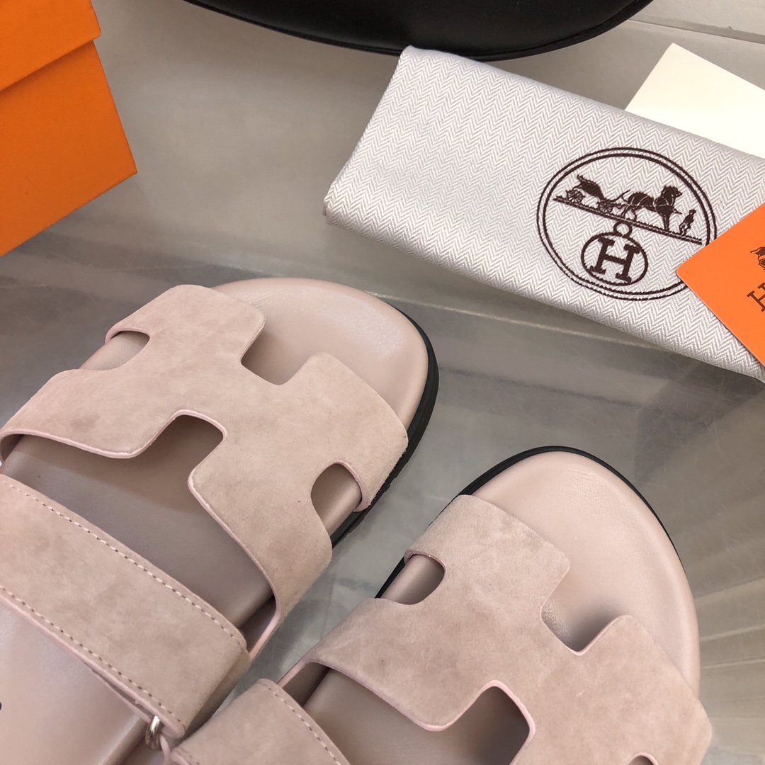 [TOP] HERMES Slides - Gray Pink
