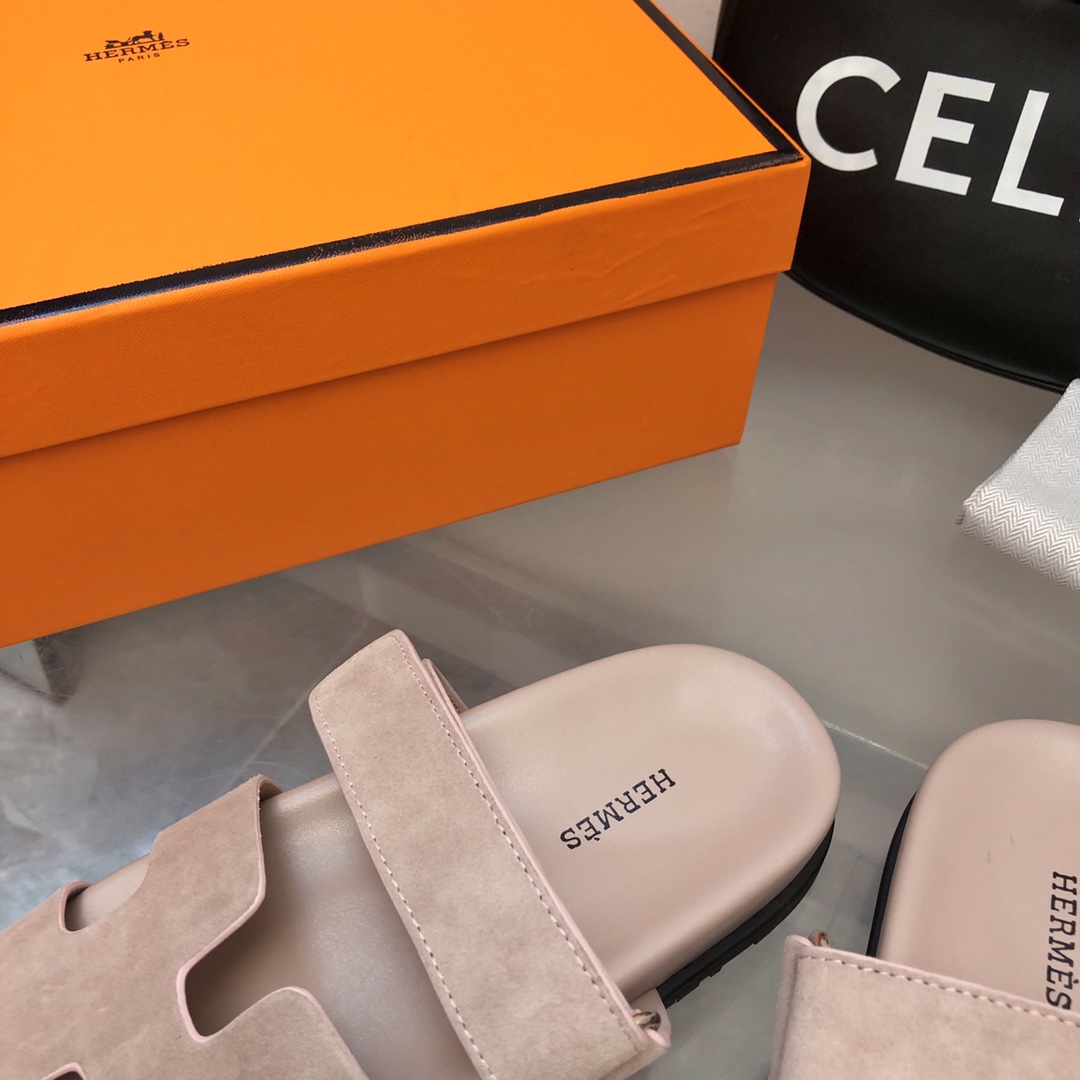 [TOP] HERMES Slides - Gray Pink