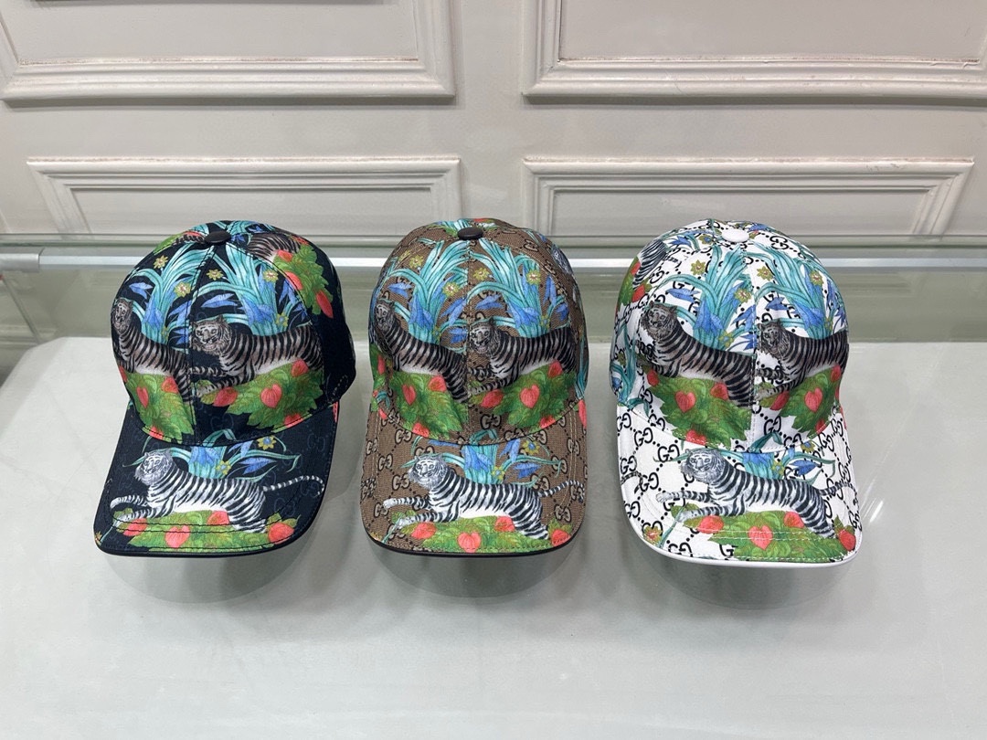 [TOP] GUCCI Baseball Hat - Three Styles