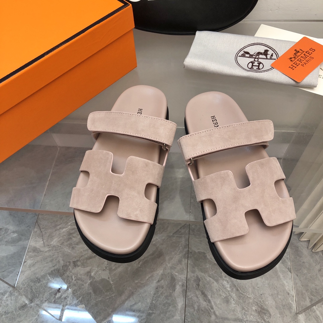 [TOP] HERMES Slides - Gray Pink