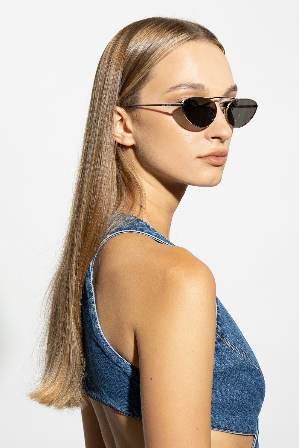 [TOP] Yves Saint Laurent YSL Sunglasses - Silver