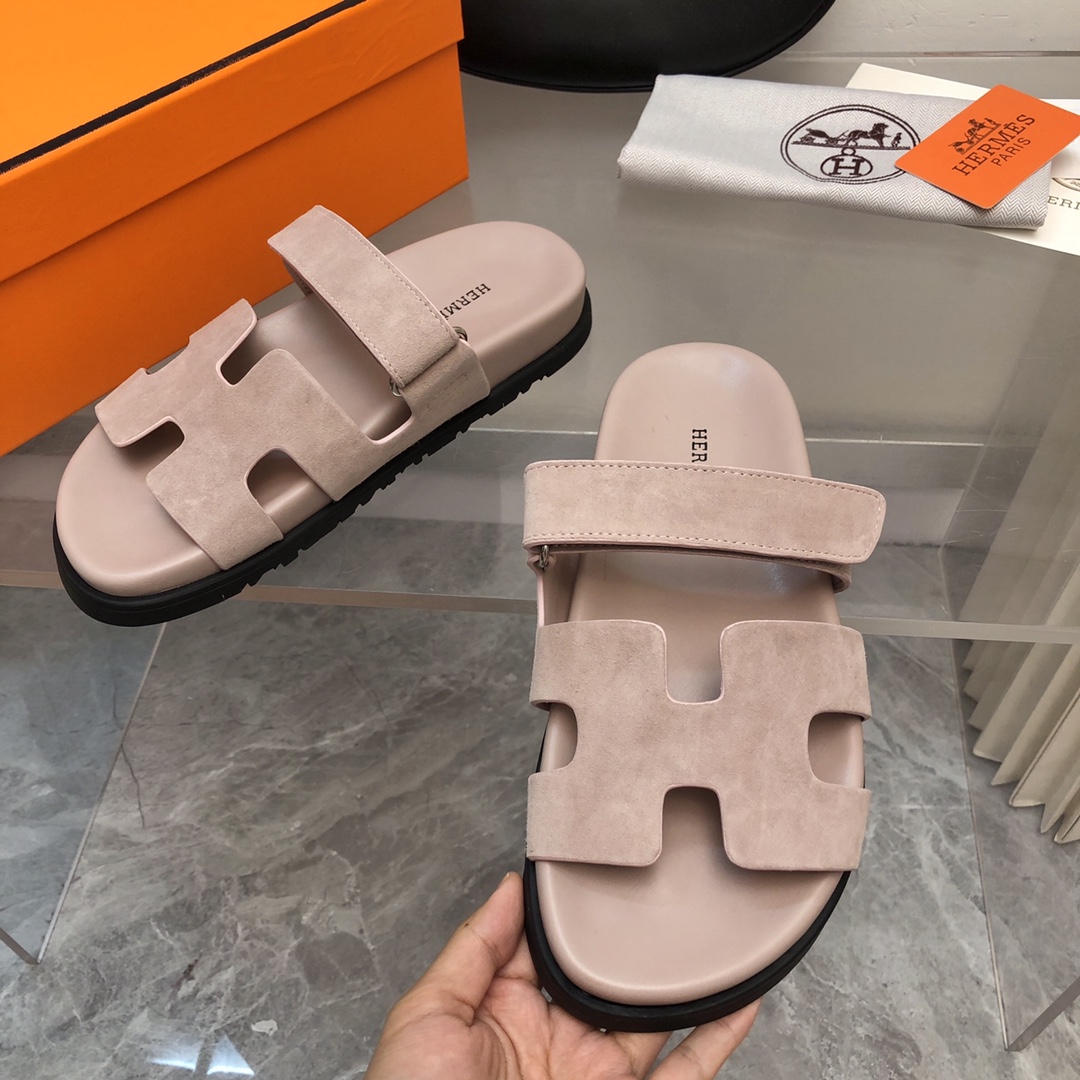 [TOP] HERMES Slides - Gray Pink