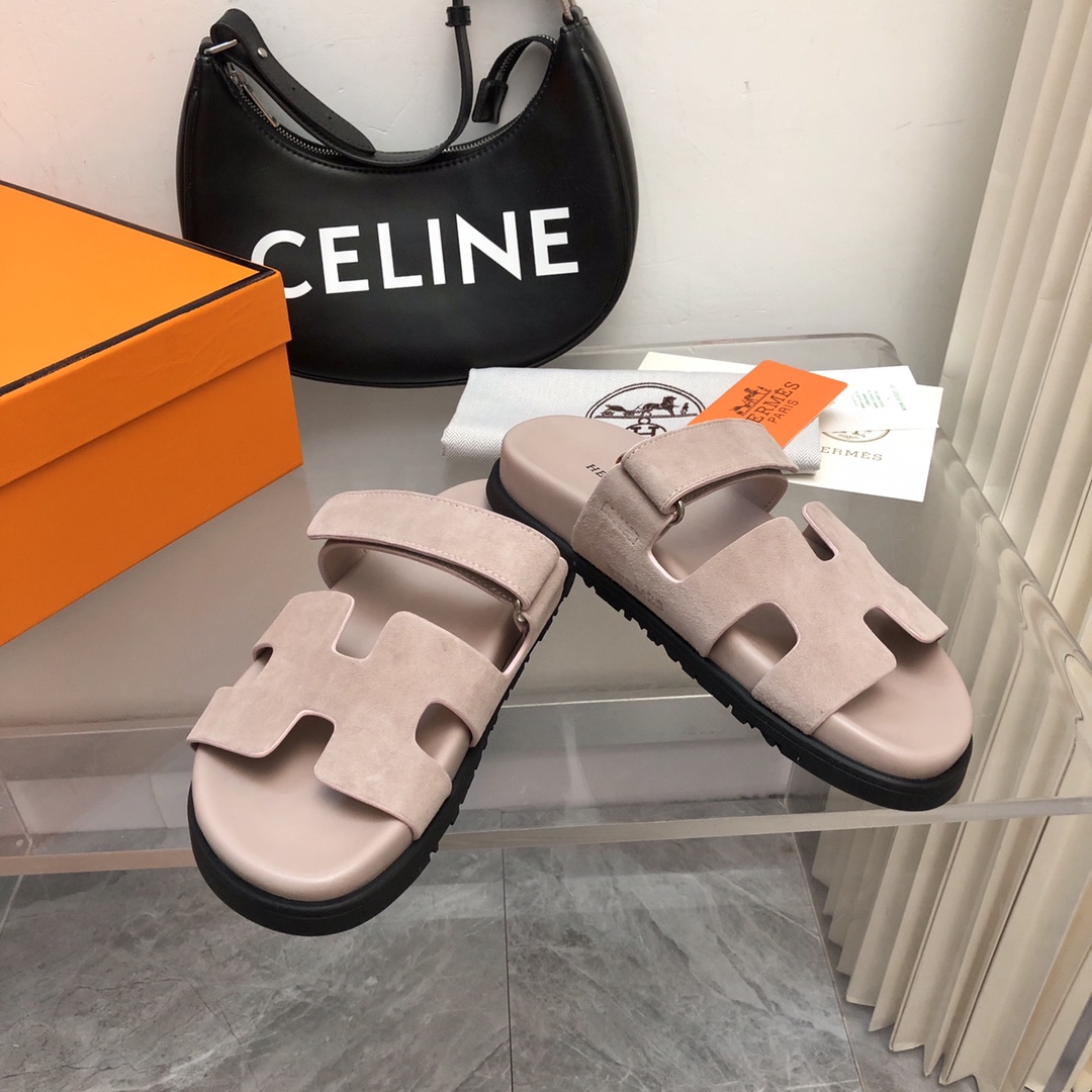 [TOP] HERMES Slides - Gray Pink