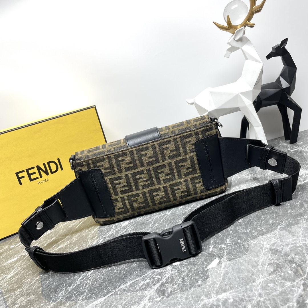 [TOP] FENDI Baguette FF Shoulder/Belt Bag 28x18x7cm - 2 Color