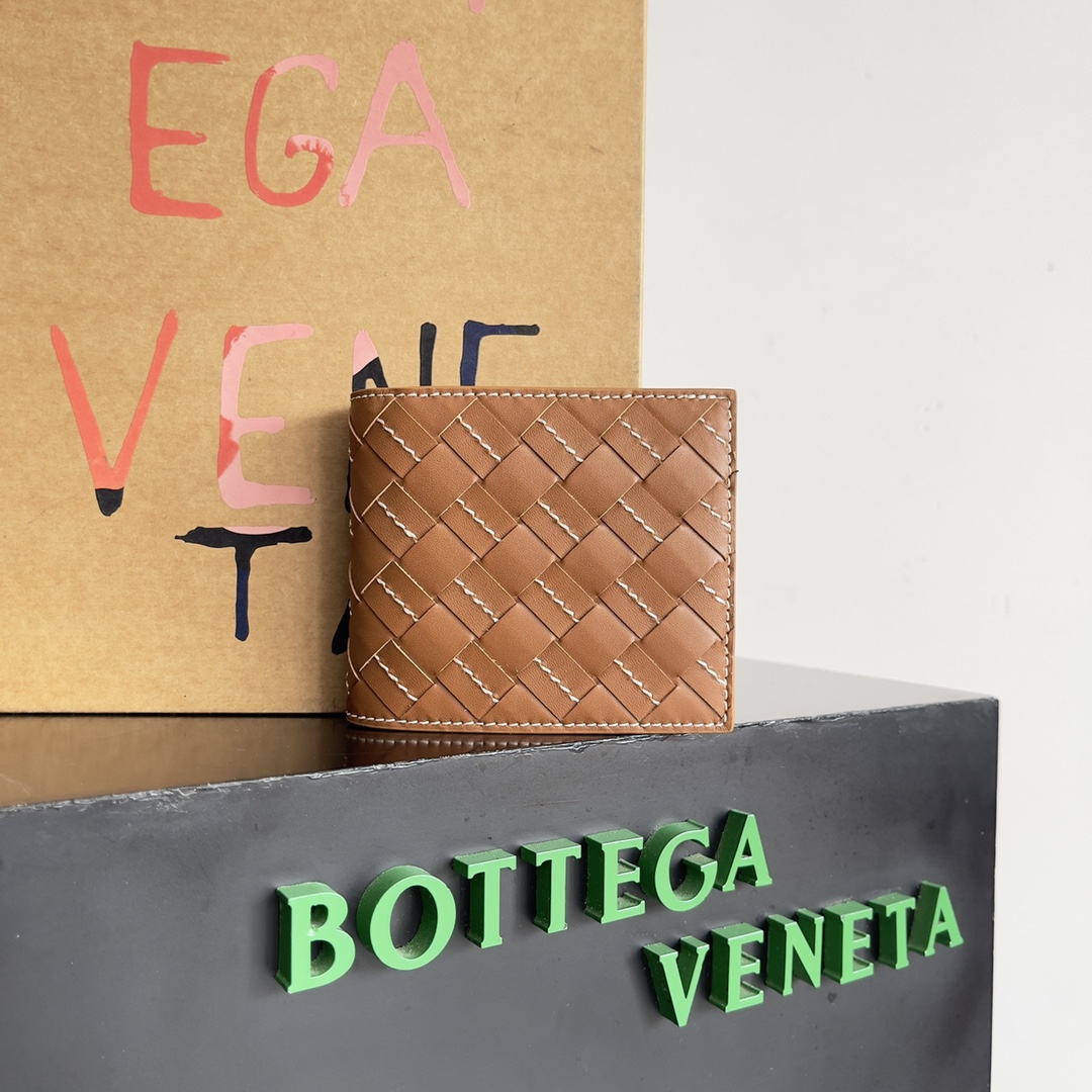 [TOP] Bottega Veneta BV Classic Weaving Men's Wallet - Two Colors