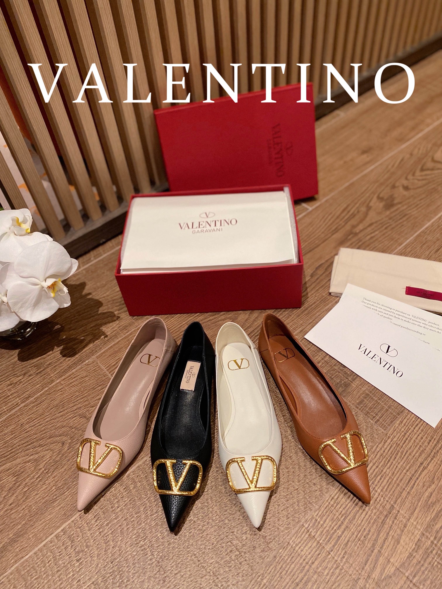 [TOP] VALENTINO Flats - 4 Color