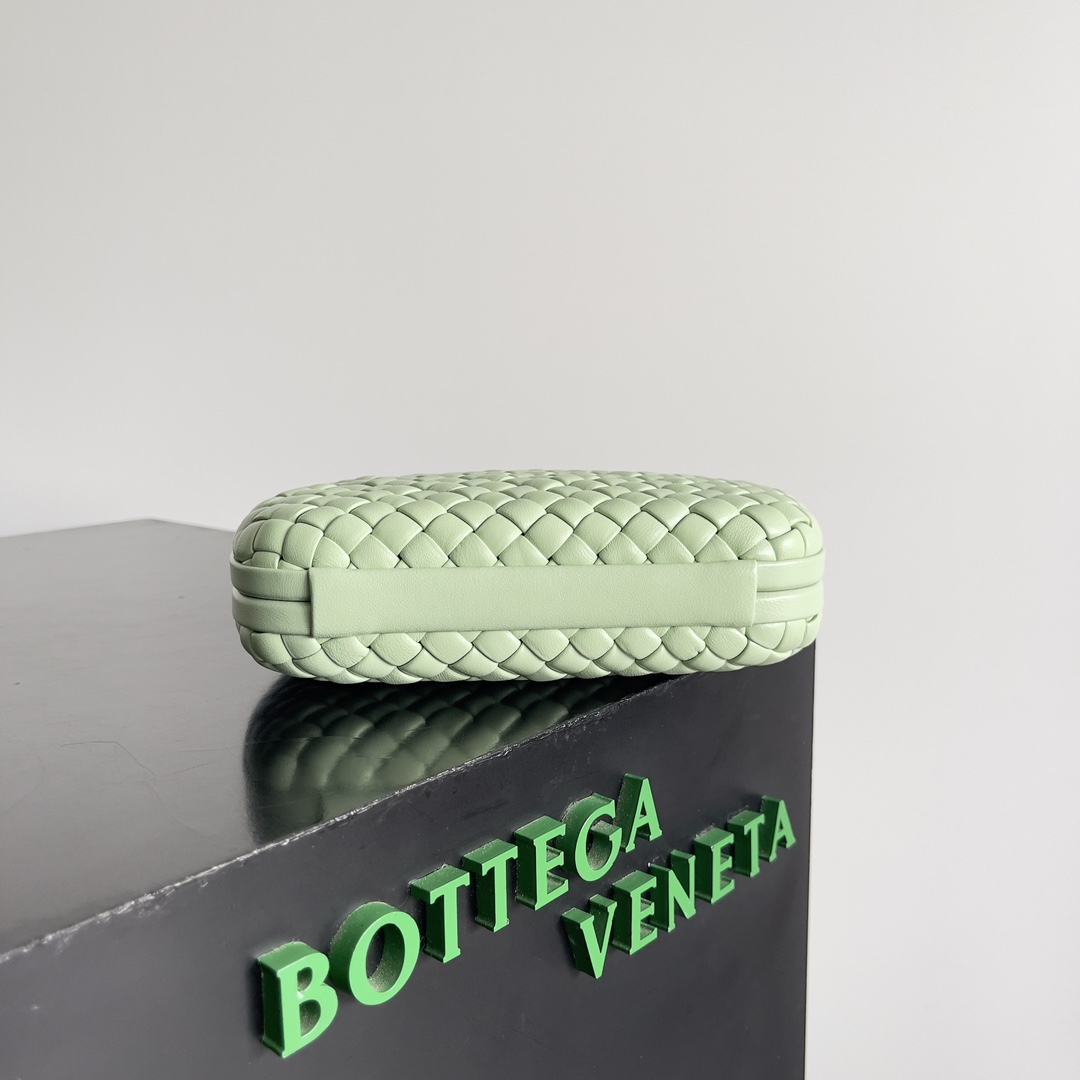 [TOP] Bottega Veneta BV BV Knot Weave Bag 20.5x6x12.5 cm - Green