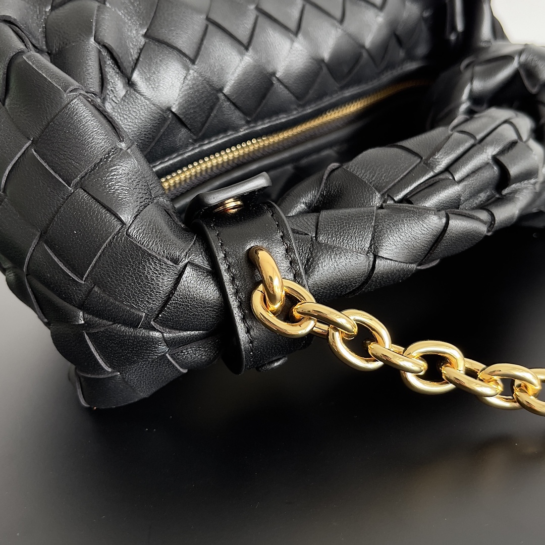 [TOP] Bottega Veneta BV Mini Jodie Bag  27*9*23cm - Black