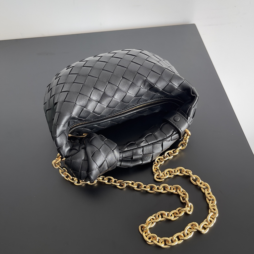 [TOP] Bottega Veneta BV Mini Jodie Bag  27*9*23cm - Black