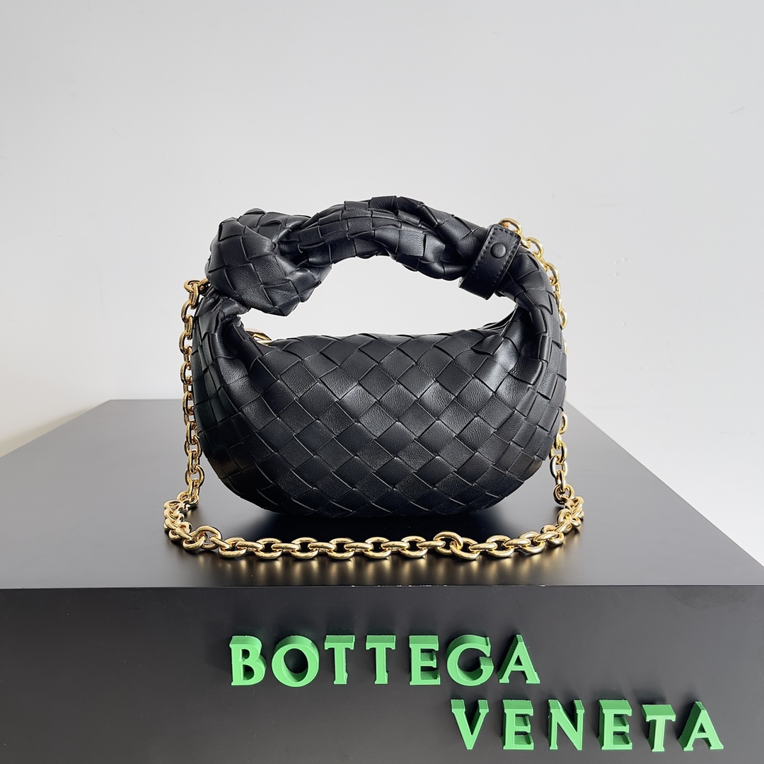 [TOP] Bottega Veneta BV Mini Jodie Bag  27*9*23cm - Black