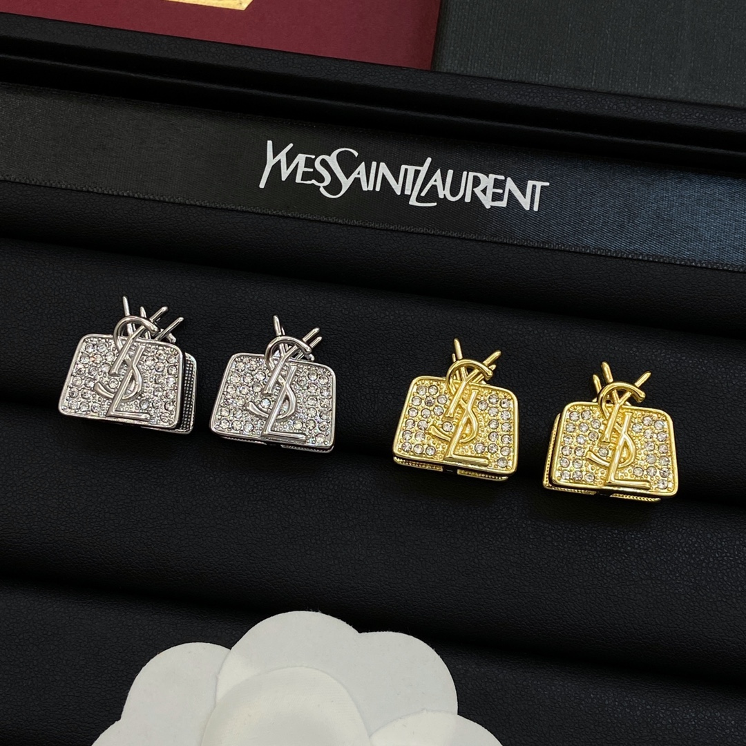 [TOP] Yves Saint Laurent YSL Pearl Earrings - 2 Colors