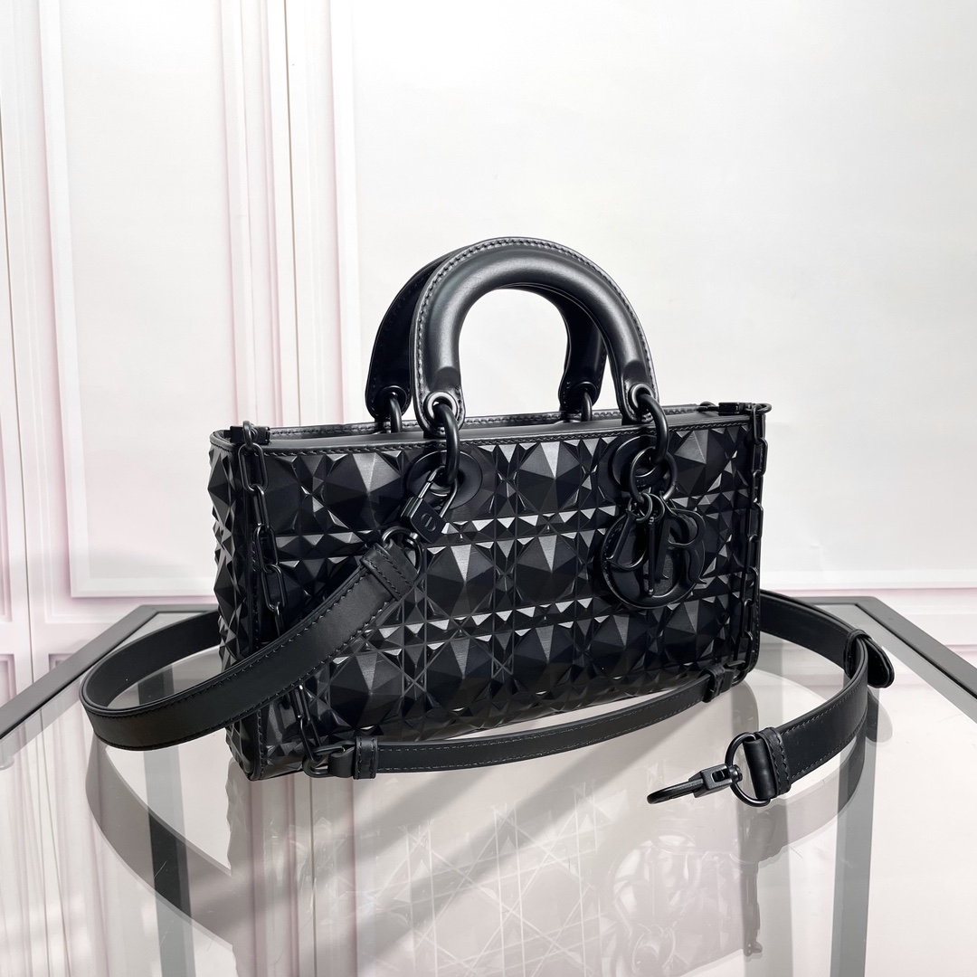 [TOP] Christian Dior Lady D-Joy Bag Diamonds Motif 26x6x14cm - 2 Color