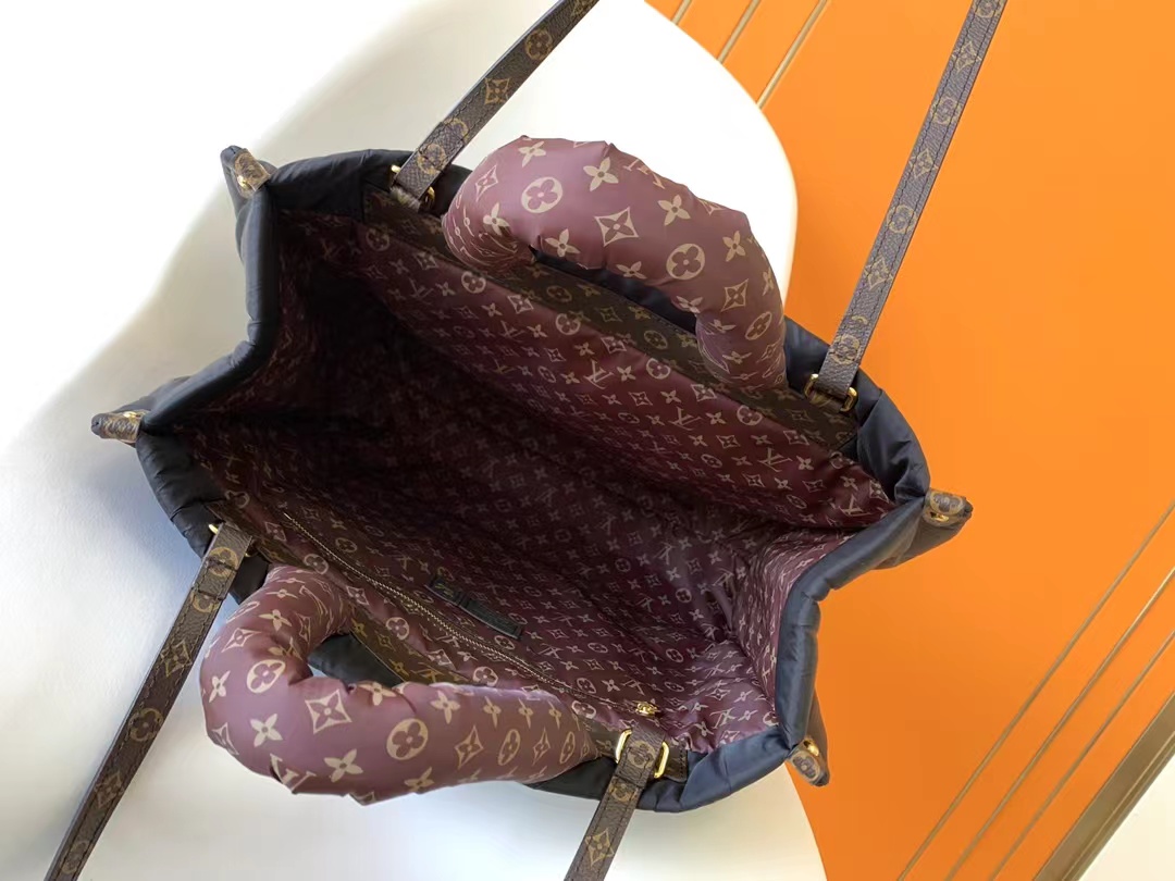 [TOP] Louis Vuitton LV On The Go Monogram Tote Bag 41×34×19 cm- Black