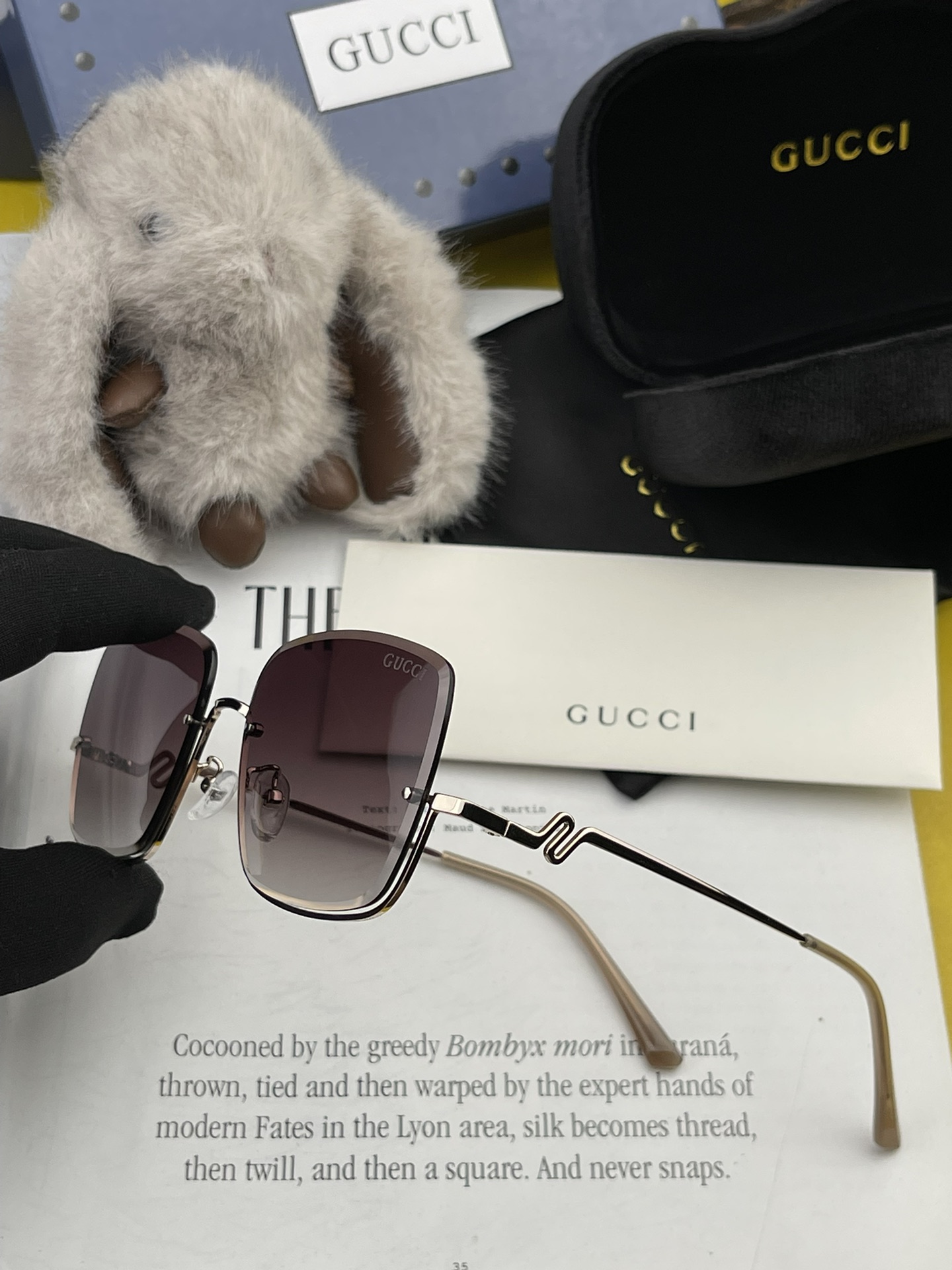 [TOP] Gucci Half Frame Sunglasses - 3 Color