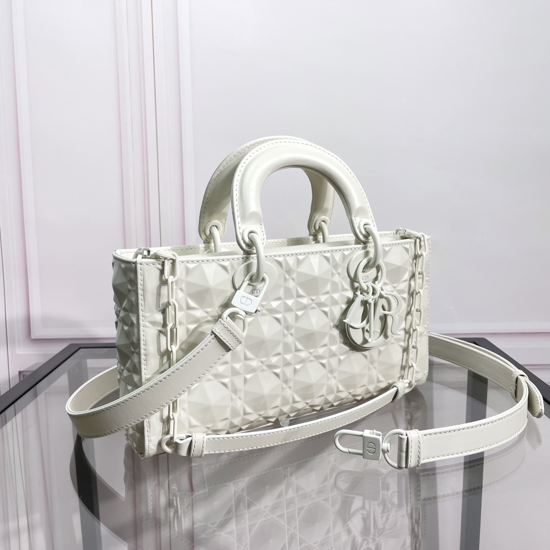 [TOP] Christian Dior Lady D-Joy Bag Diamonds Motif 26x6x14cm - 2 Color