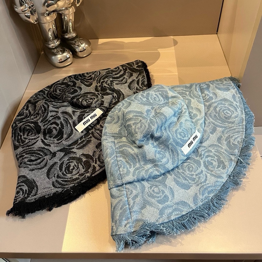[TOP] Miu Miu Denim Fisherman Hat - 2 Colors