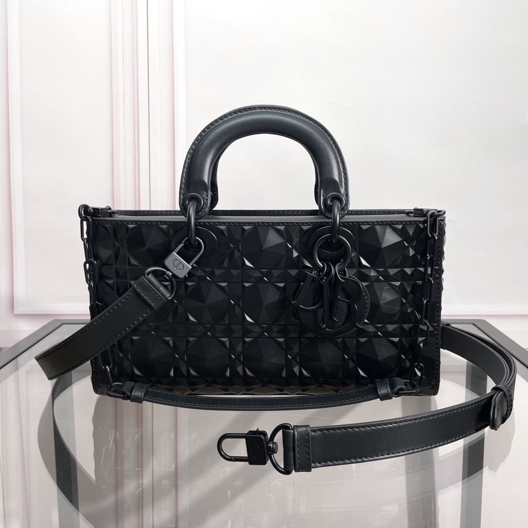 [TOP] Christian Dior Lady D-Joy Bag Diamonds Motif 26x6x14cm - 2 Color