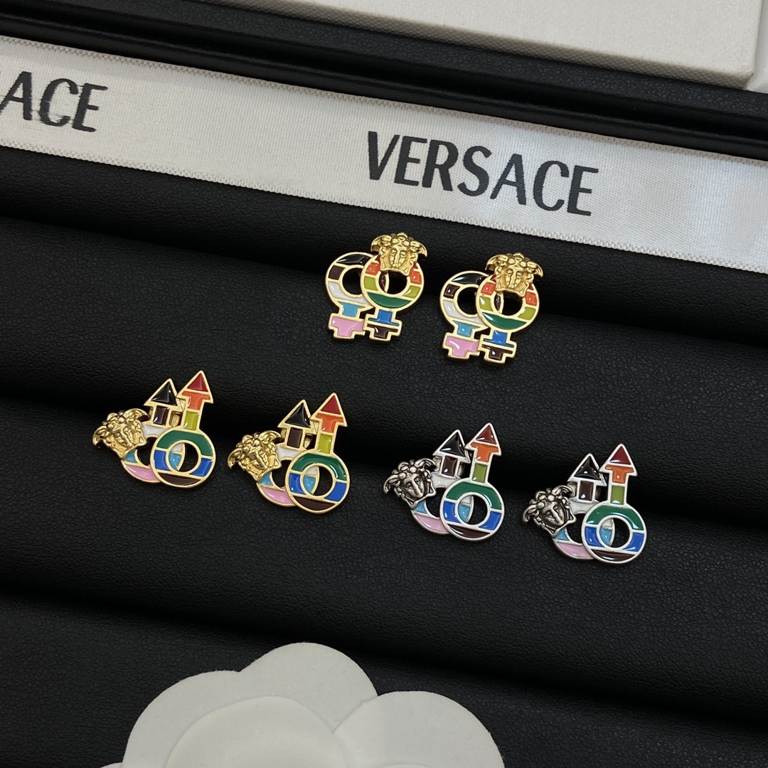 [TOP] VERSACE Earrings-3 Colors