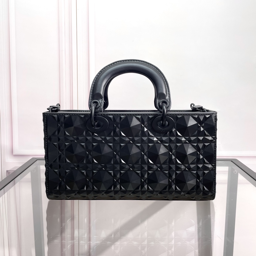 [TOP] Christian Dior Lady D-Joy Bag Diamonds Motif 26x6x14cm - 2 Color