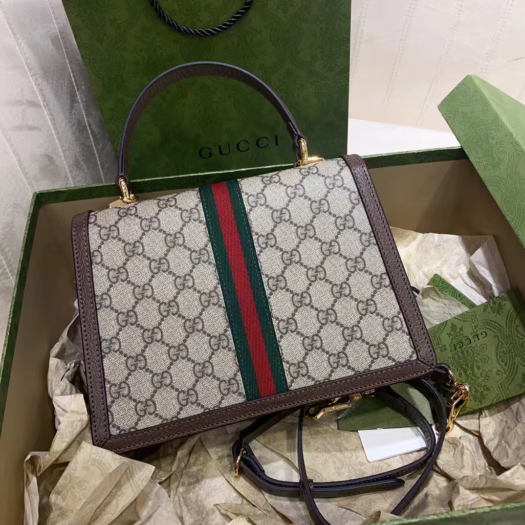 [TOP] GUCCI Ophidia Small Top Handle Bag 25X17.5X7 cm