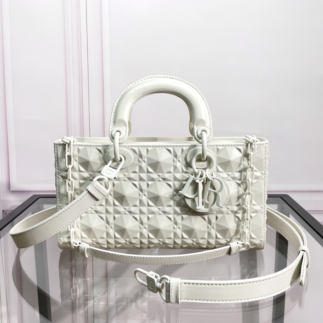 [TOP] Christian Dior Lady D-Joy Bag Diamonds Motif 26x6x14cm - 2 Color