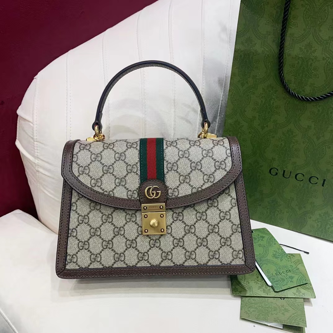 [TOP] GUCCI Ophidia Small Top Handle Bag 25X17.5X7 cm