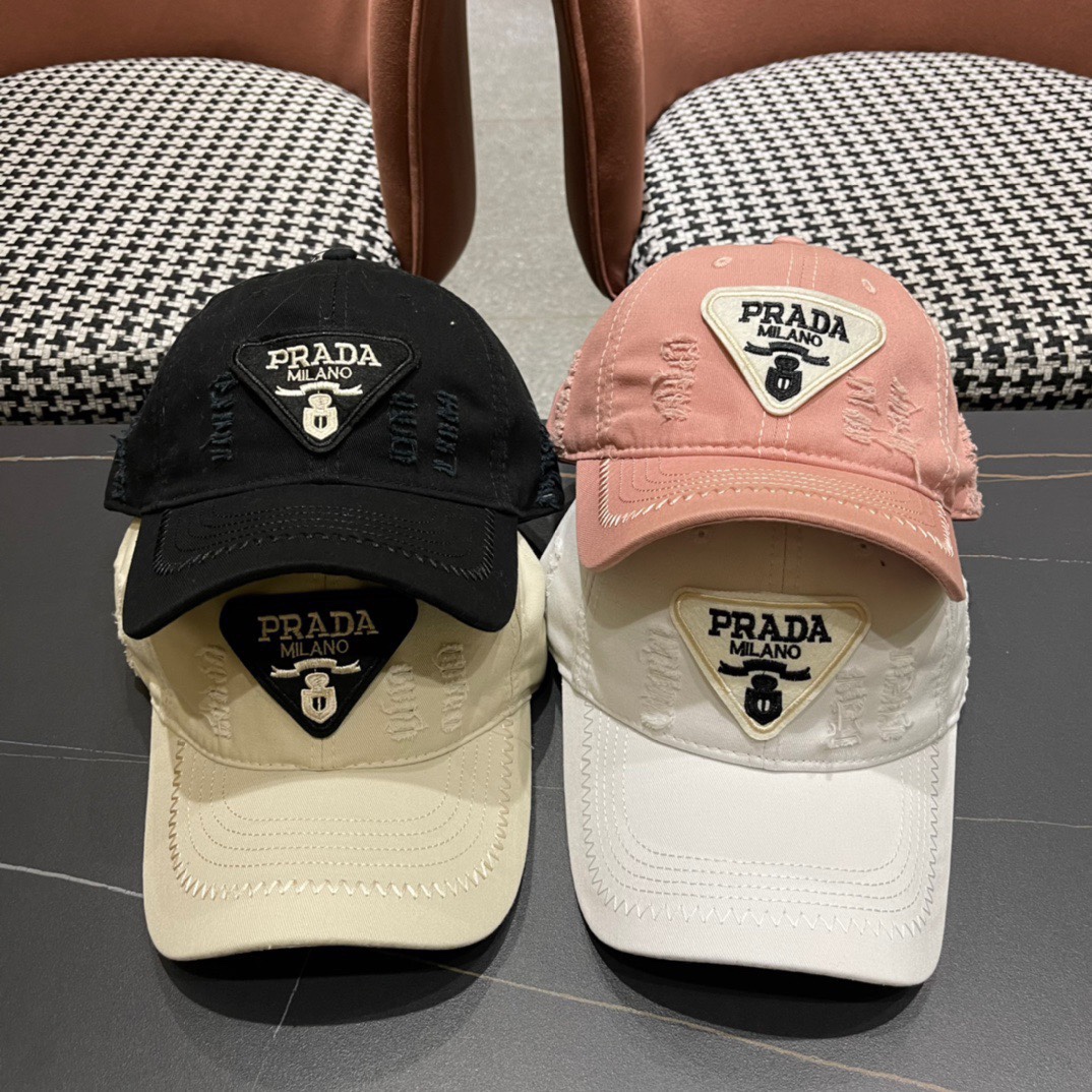 [TOP] PRADA Baseball Cap - 4 Colors