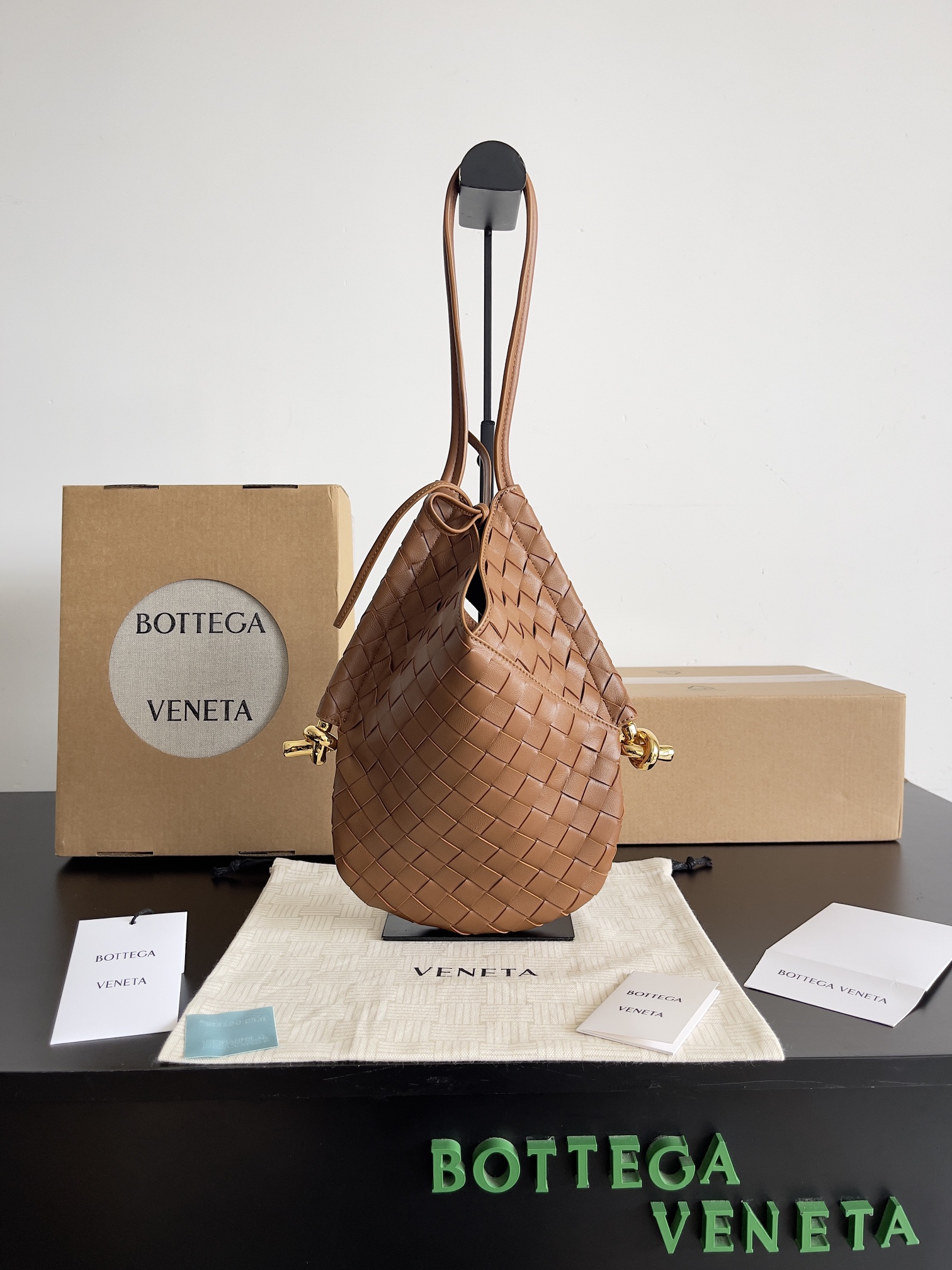 [TOP] Bottega Veneta BV Solstice Shoulder Bag - Brown