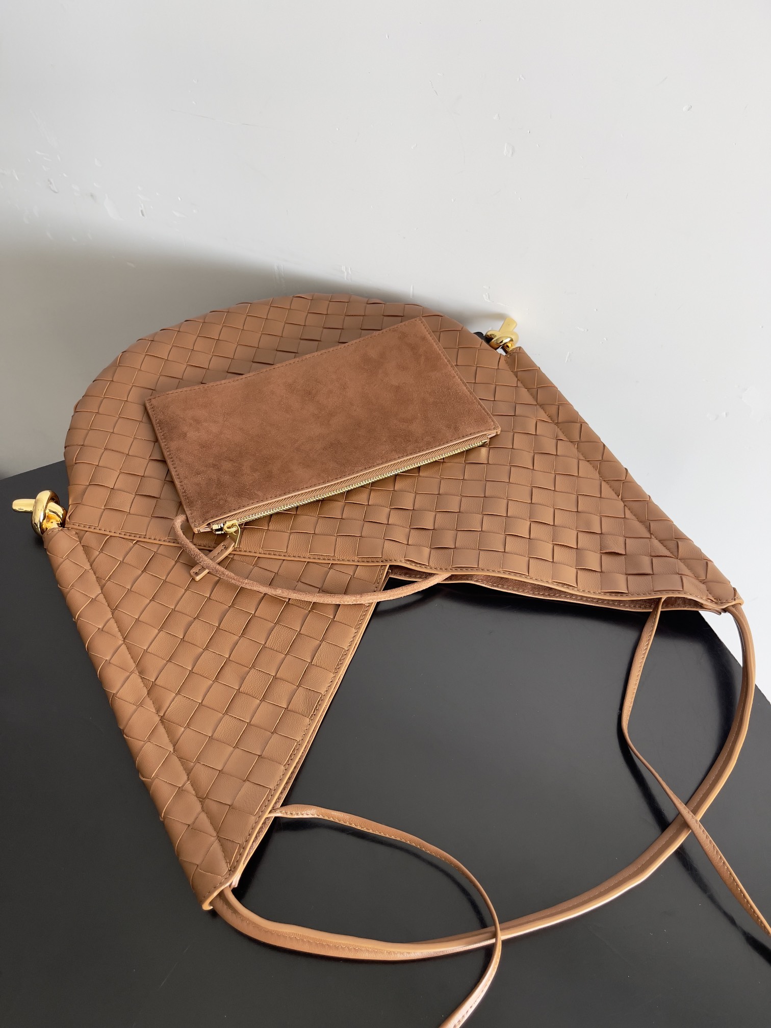 [TOP] Bottega Veneta BV Solstice Shoulder Bag - Brown